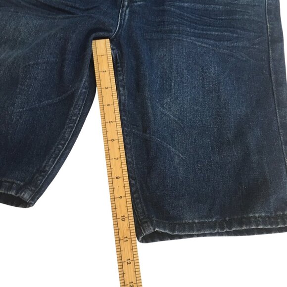 Jorts Mens 32 MBX Slim Denim Shorts Blue Dark Wash Relaxed Fit Casual - Picture 4 of 10